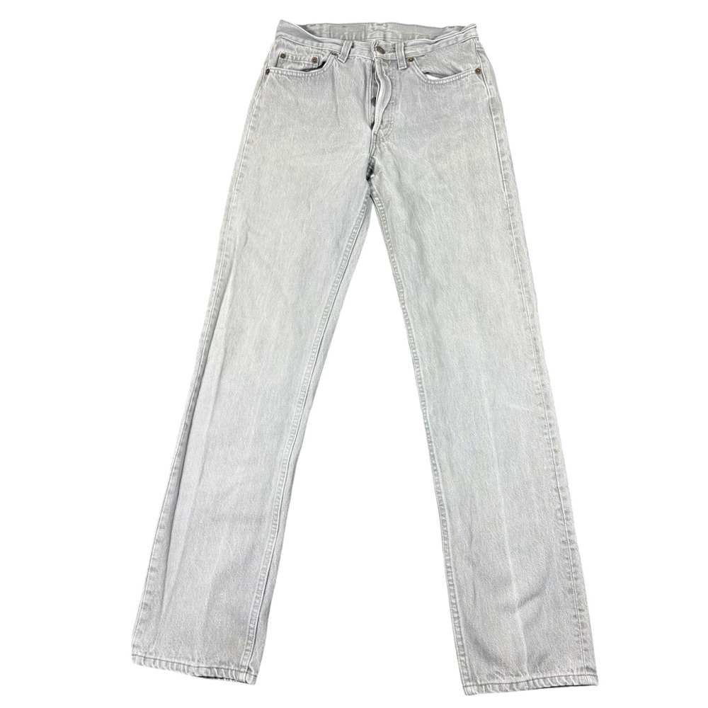 VTG Levi's 501 XX Light Grey Jeans 29x34 (fits 29x32) Made In USA 80's 1988
